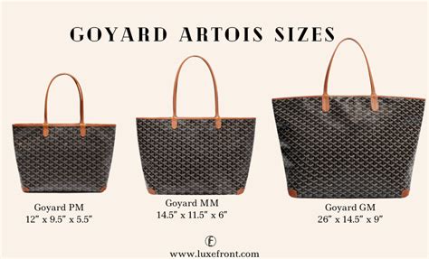 goyard size pm|goyard size pm or gm.